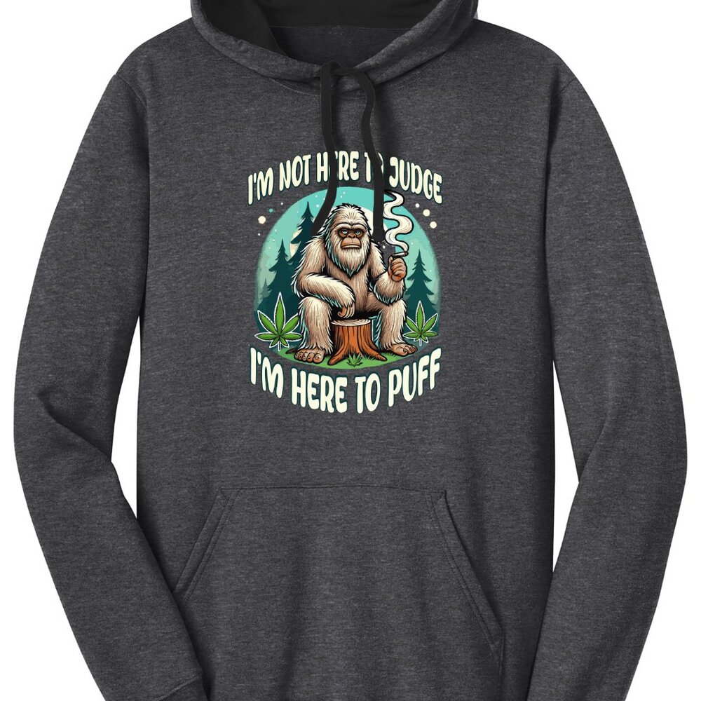 Sasquatch puffing hoodie